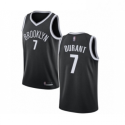 Womens Brooklyn Nets 7 Kevin Durant Authentic Black Basketball Jersey Icon Edition 