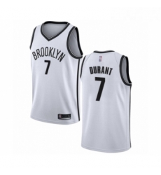 Womens Brooklyn Nets 7 Kevin Durant Swingman White Basketball Jersey Association Edition 