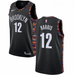 Womens Nike Brooklyn Nets 12 Joe Harris Swingman Black NBA Jersey 2018 19 City Edition 