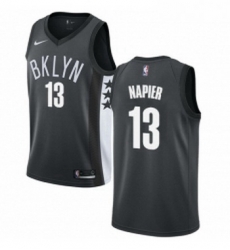 Womens Nike Brooklyn Nets 13 Shabazz Napier Swingman Gray NBA Jersey Statement Edition 