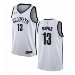 Womens Nike Brooklyn Nets 13 Shabazz Napier Swingman White NBA Jersey Association Edition 