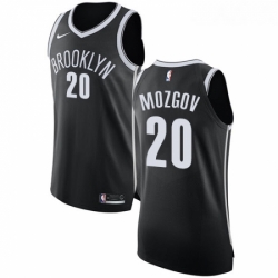 Womens Nike Brooklyn Nets 20 Timofey Mozgov Authentic Black Road NBA Jersey Icon Edition