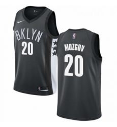 Womens Nike Brooklyn Nets 20 Timofey Mozgov Swingman Gray NBA Jersey Statement Edition