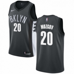 Womens Nike Brooklyn Nets 20 Timofey Mozgov Swingman Gray NBA Jersey Statement Edition