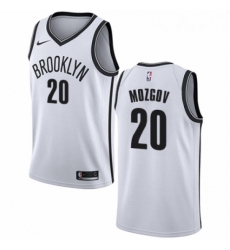 Womens Nike Brooklyn Nets 20 Timofey Mozgov Swingman White NBA Jersey Association Edition