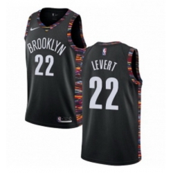 Womens Nike Brooklyn Nets 22 Caris LeVert Swingman Black NBA Jersey 2018 19 City Edition