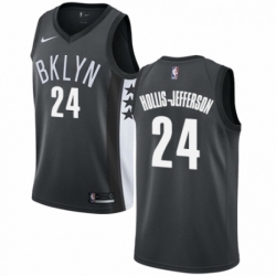 Womens Nike Brooklyn Nets 24 Rondae Hollis Jefferson Authentic Gray NBA Jersey Statement Edition