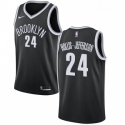 Womens Nike Brooklyn Nets 24 Rondae Hollis Jefferson Swingman Black Road NBA Jersey Icon Edition