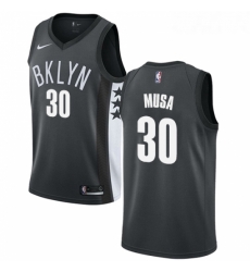 Womens Nike Brooklyn Nets 30 Dzanan Musa Swingman Gray NBA Jersey Statement Edition 