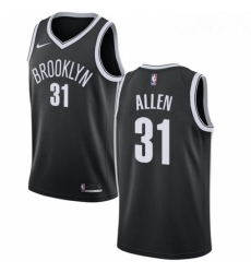Womens Nike Brooklyn Nets 31 Jarrett Allen Swingman Black Road NBA Jersey Icon Edition 