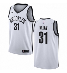 Womens Nike Brooklyn Nets 31 Jarrett Allen Swingman White NBA Jersey Association Edition 
