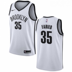 Womens Nike Brooklyn Nets 35 Kenneth Faried Swingman White NBA Jersey Association Edition 