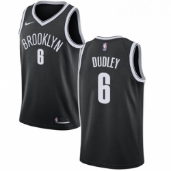 Womens Nike Brooklyn Nets 6 Jared Dudley Swingman Black NBA Jersey Icon Edition 