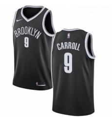 Womens Nike Brooklyn Nets 9 DeMarre Carroll Swingman Black Road NBA Jersey Icon Edition 