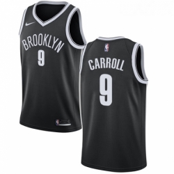 Womens Nike Brooklyn Nets 9 DeMarre Carroll Swingman Black Road NBA Jersey Icon Edition 