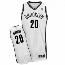 Youth Adidas Brooklyn Nets 20 Timofey Mozgov Authentic White Home NBA Jersey