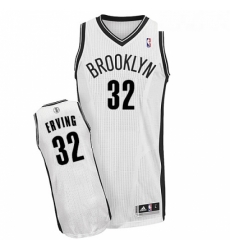 Youth Adidas Brooklyn Nets 32 Julius Erving Authentic White Home NBA Jersey