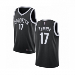 Youth Brooklyn Nets 17 Garrett Temple Authentic Black Basketball Jersey Icon Edition 