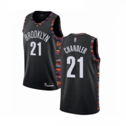 Youth Brooklyn Nets 21 Wilson Chandler Swingman Black Basketball Jersey 2018 19 City Edition 