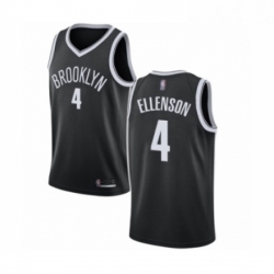 Youth Brooklyn Nets 4 Henry Ellenson Authentic Black Basketball Jersey Icon Edition 