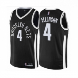 Youth Brooklyn Nets 4 Henry Ellenson Swingman Black Basketball Jersey City Edition 