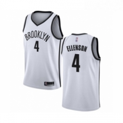 Youth Brooklyn Nets 4 Henry Ellenson Swingman White Basketball Jersey Association Edition 