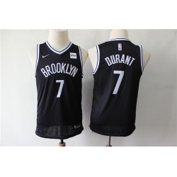 Youth Nets 7 Kevin Durant Black Youth Nike Swingman Jersey
