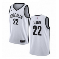 Youth Nike Brooklyn Nets 22 Caris LeVert Authentic White NBA Jersey Association Edition