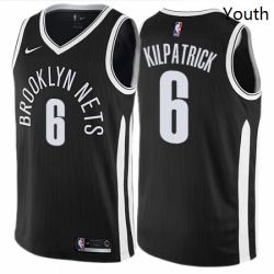 Youth Nike Brooklyn Nets 6 Sean Kilpatrick Swingman Black NBA Jersey City Edition