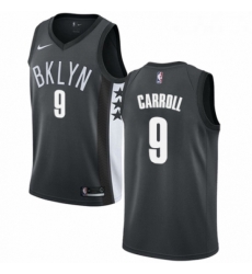 Youth Nike Brooklyn Nets 9 DeMarre Carroll Swingman Gray NBA Jersey Statement Edition 