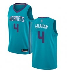 Hornets  4 Devonte Graham Teal Basketball Jordan Swingman Icon Edition Jersey