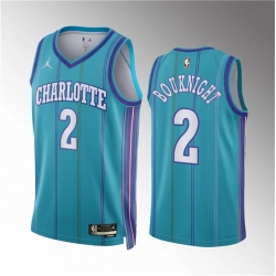 Men Charlotte Hornets 2 James Bouknight Teal 2023 24 Classic Edition Stitched Basketball Jersey