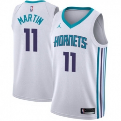 Men Nike Charlotte Hornets 11 Cody Martin White NBA Jordan Swingman Association Edition Jersey