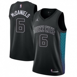 Men Nike Charlotte Hornets 6 Jalen McDaniels Black NBA Jordan Swingman City Edition Jersey