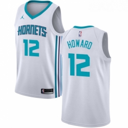 Womens Nike Jordan Charlotte Hornets 12 Dwight Howard Authentic White NBA Jersey Association Edition