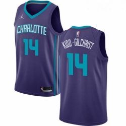 Womens Nike Jordan Charlotte Hornets 14 Michael Kidd Gilchrist Authentic Purple NBA Jersey Statement Edition