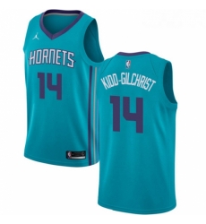 Womens Nike Jordan Charlotte Hornets 14 Michael Kidd Gilchrist Authentic Teal NBA Jersey Icon Edition