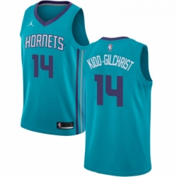 Womens Nike Jordan Charlotte Hornets 14 Michael Kidd Gilchrist Authentic Teal NBA Jersey Icon Edition