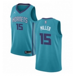 Womens Nike Jordan Charlotte Hornets 15 Percy Miller Swingman Teal NBA Jersey Icon Edition 