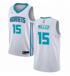 Womens Nike Jordan Charlotte Hornets 15 Percy Miller Swingman White NBA Jersey Association Edition 