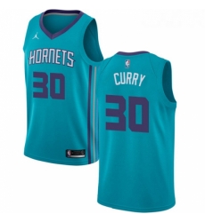 Womens Nike Jordan Charlotte Hornets 30 Dell Curry Authentic Teal NBA Jersey Icon Edition