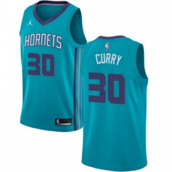 Womens Nike Jordan Charlotte Hornets 30 Dell Curry Authentic Teal NBA Jersey Icon Edition