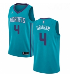 Womens Nike Jordan Charlotte Hornets 4 Devonte Graham Authentic Purple NBA Jersey Statement Edition 