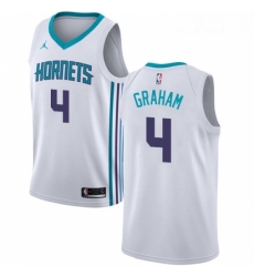 Womens Nike Jordan Charlotte Hornets 4 Devonte Graham Authentic White NBA Jersey Association Edition 