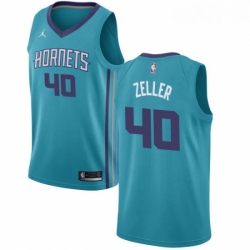 Womens Nike Jordan Charlotte Hornets 40 Cody Zeller Authentic Teal NBA Jersey Icon Edition