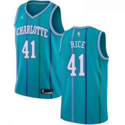 Womens Nike Jordan Charlotte Hornets 41 Glen Rice Authentic Aqua Hardwood Classics NBA Jersey
