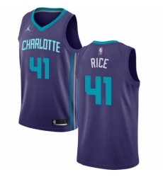 Womens Nike Jordan Charlotte Hornets 41 Glen Rice Authentic Purple NBA Jersey Statement Edition
