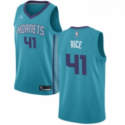 Womens Nike Jordan Charlotte Hornets 41 Glen Rice Swingman Teal NBA Jersey Icon Edition