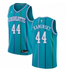 Womens Nike Jordan Charlotte Hornets 44 Frank Kaminsky Authentic Aqua Hardwood Classics NBA Jersey