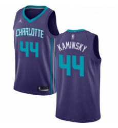 Womens Nike Jordan Charlotte Hornets 44 Frank Kaminsky Authentic Purple NBA Jersey Statement Edition